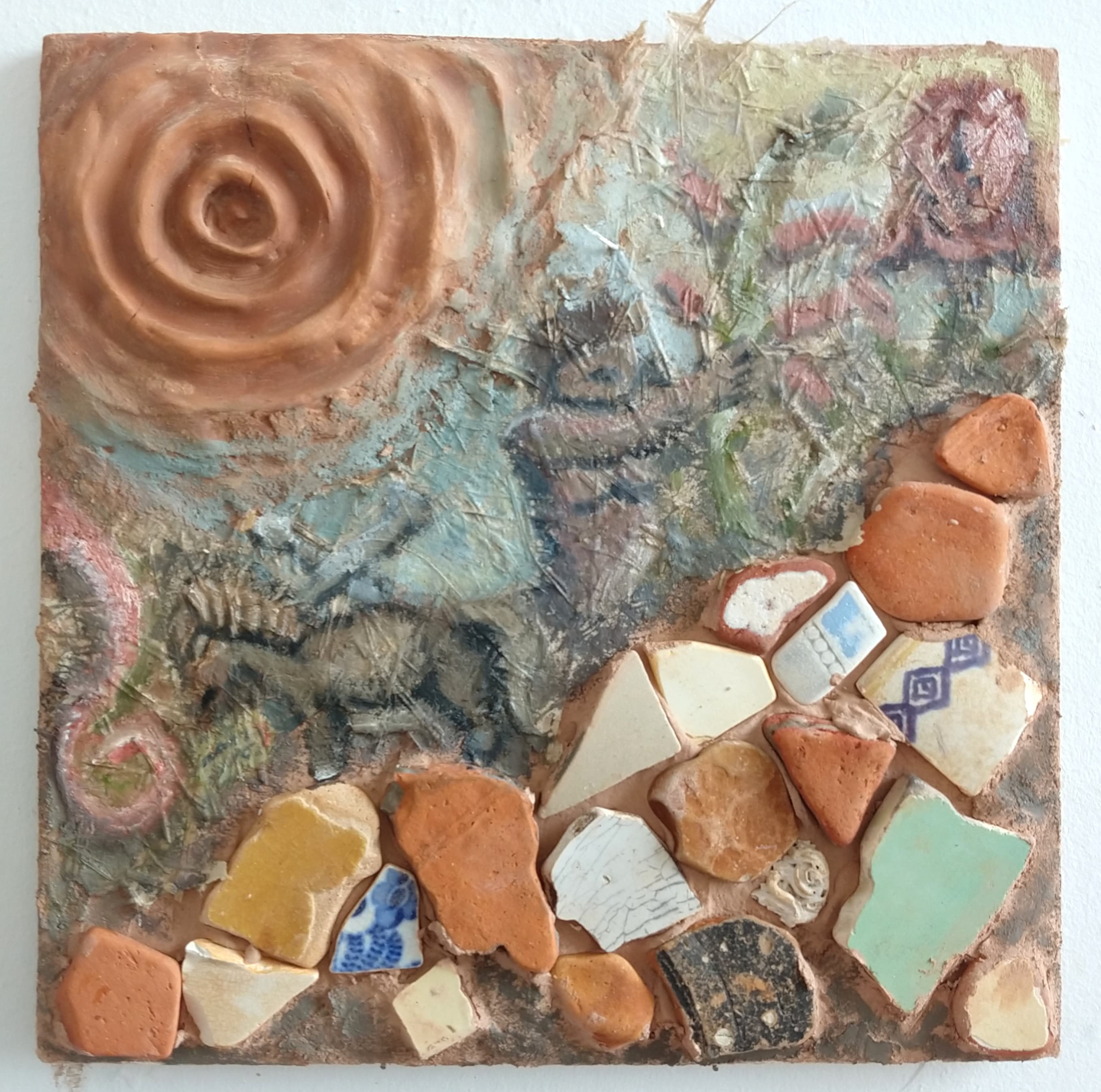 Mixed media painting