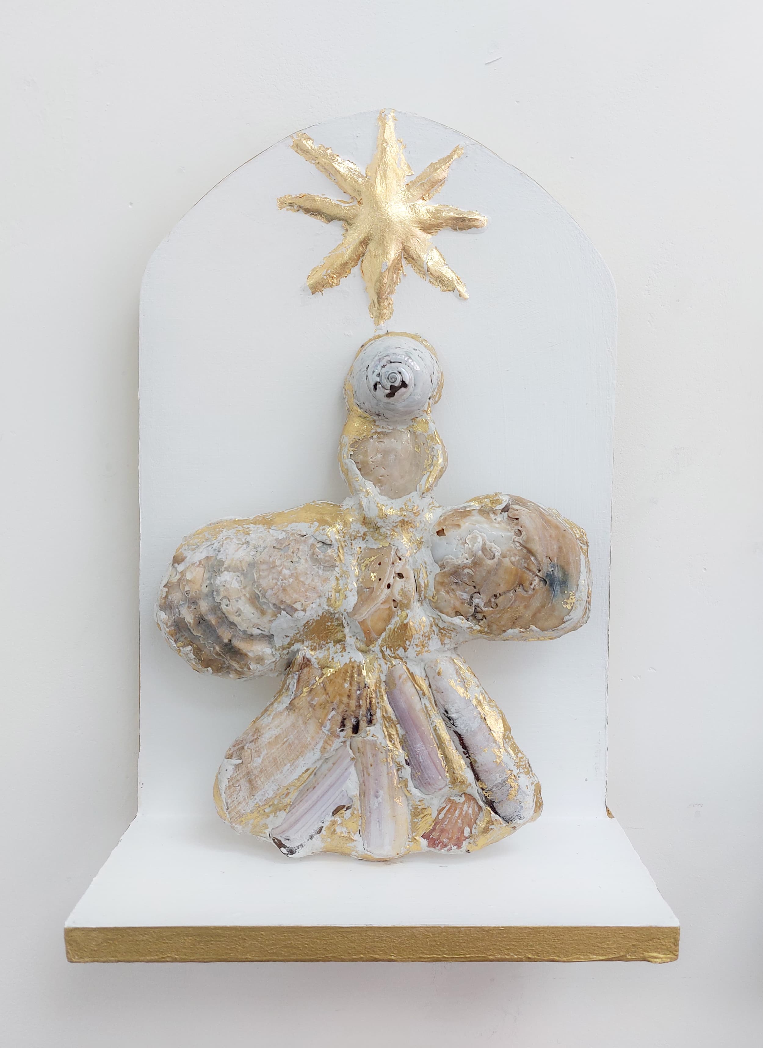 Angel shell sculpture